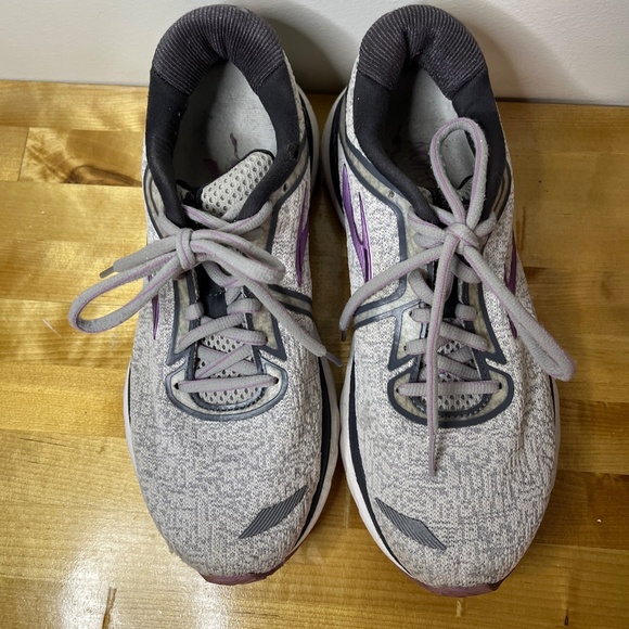 WOMEN'S Brooks Adrenaline GTS XX 20 Gray Purple Running Shoes Cushion Size 8 - Picture 4 of 16